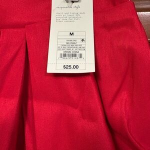 a new day Bright Red Circle Skirt